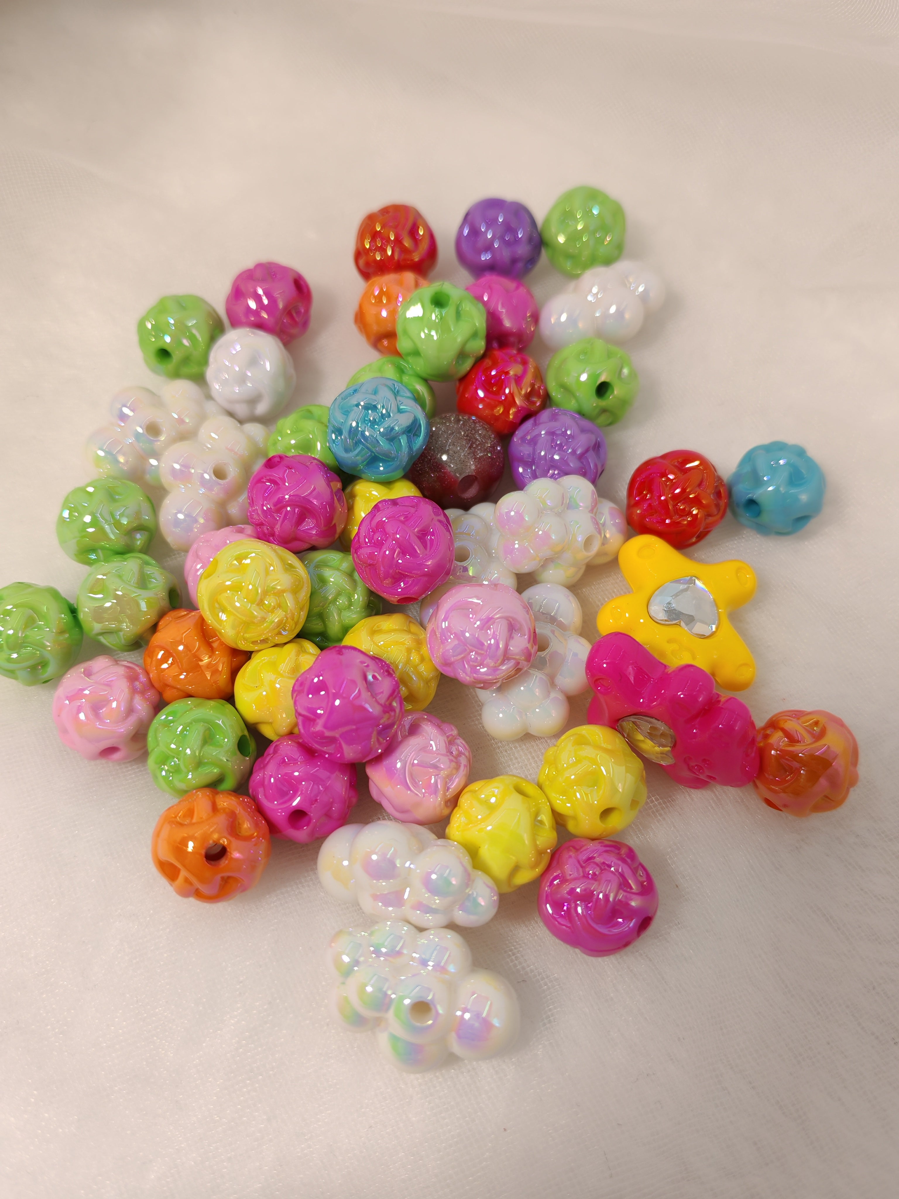 DIY Beads with Metal Coating for Craft Projects Adds Creativity and Versatile Use Ideal for Personalized Touch in Crafts