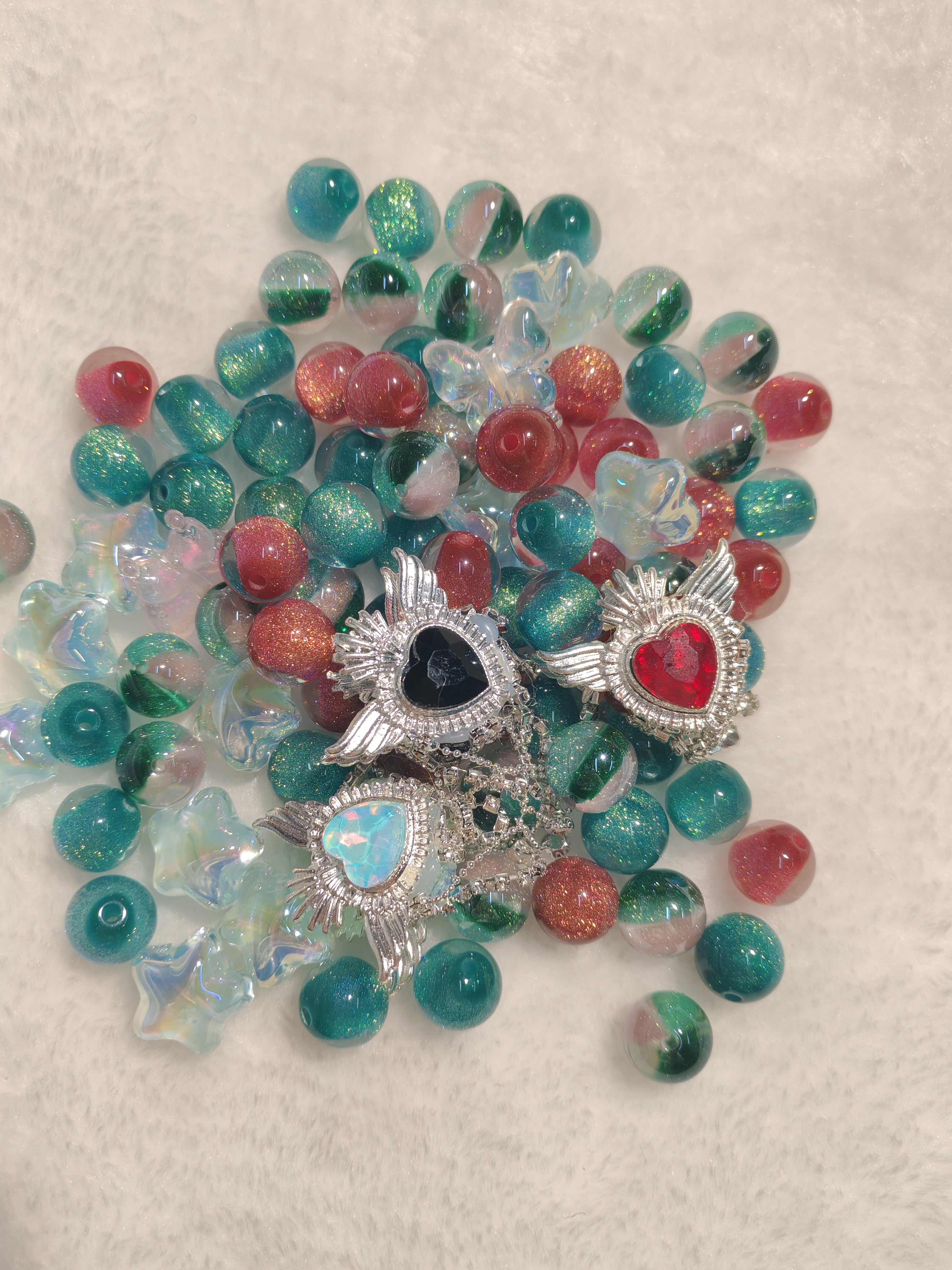 DIY Beads with Metal Coating for Craft Projects Adds Creativity and Versatile Use Ideal for Personalized Touch in Crafts