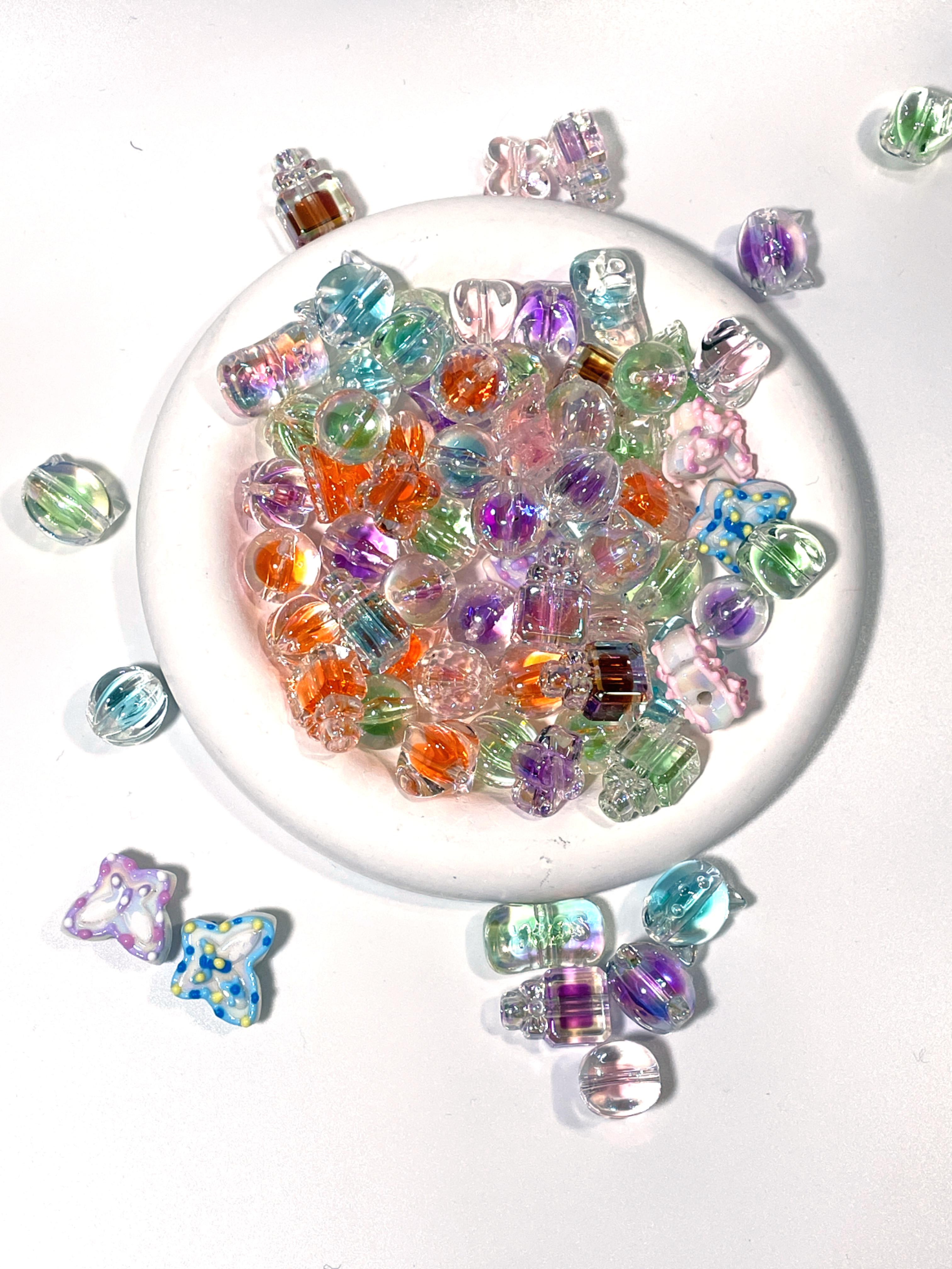 DIY Beads with Metal Coating for Craft Projects Adds Creativity and Versatile Use Ideal for Personalized Touch in Crafts