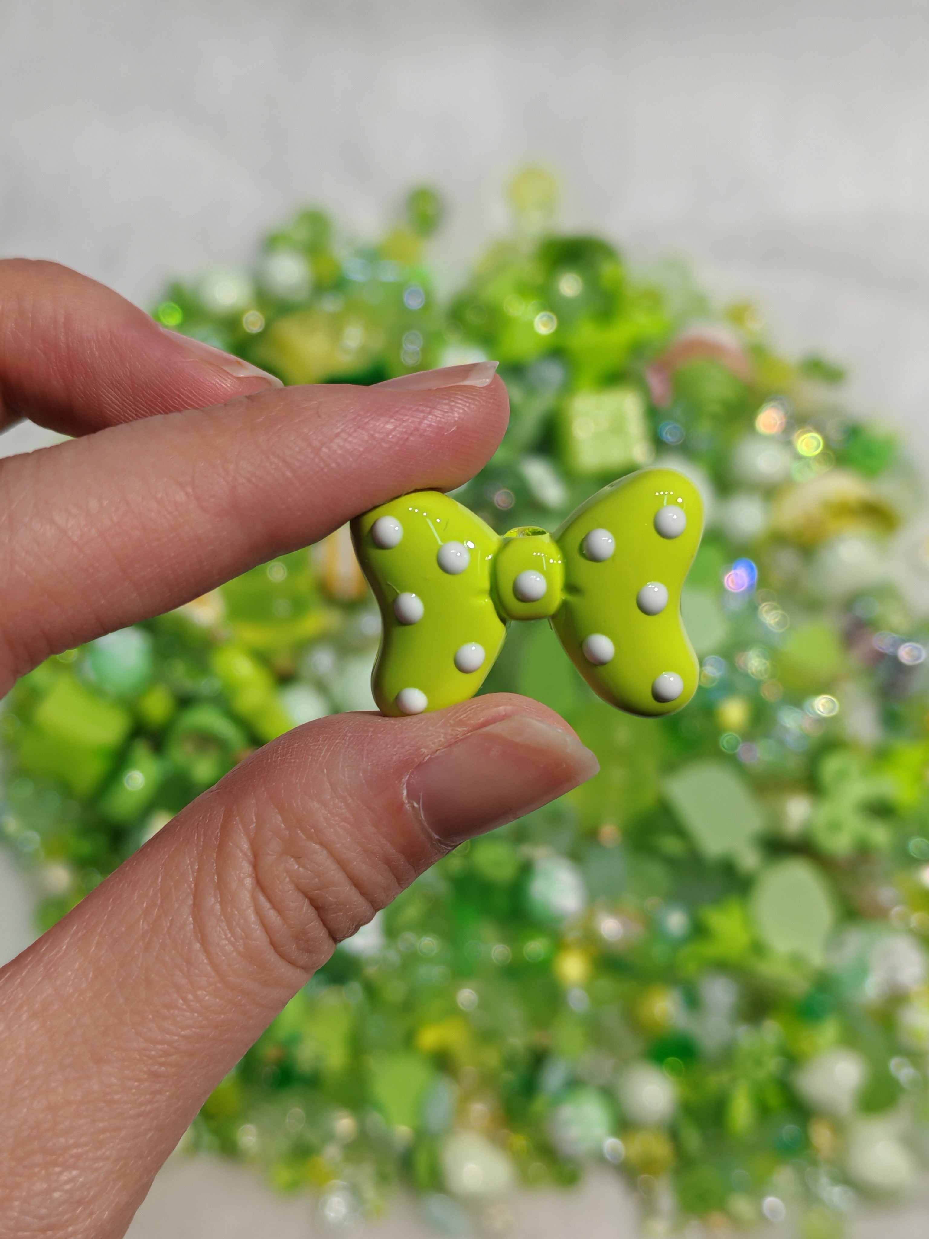 Green and Orange Beads Assortment for Crafting and Jewelry Perfect for Creative Projects and Versatile Crafting Needs