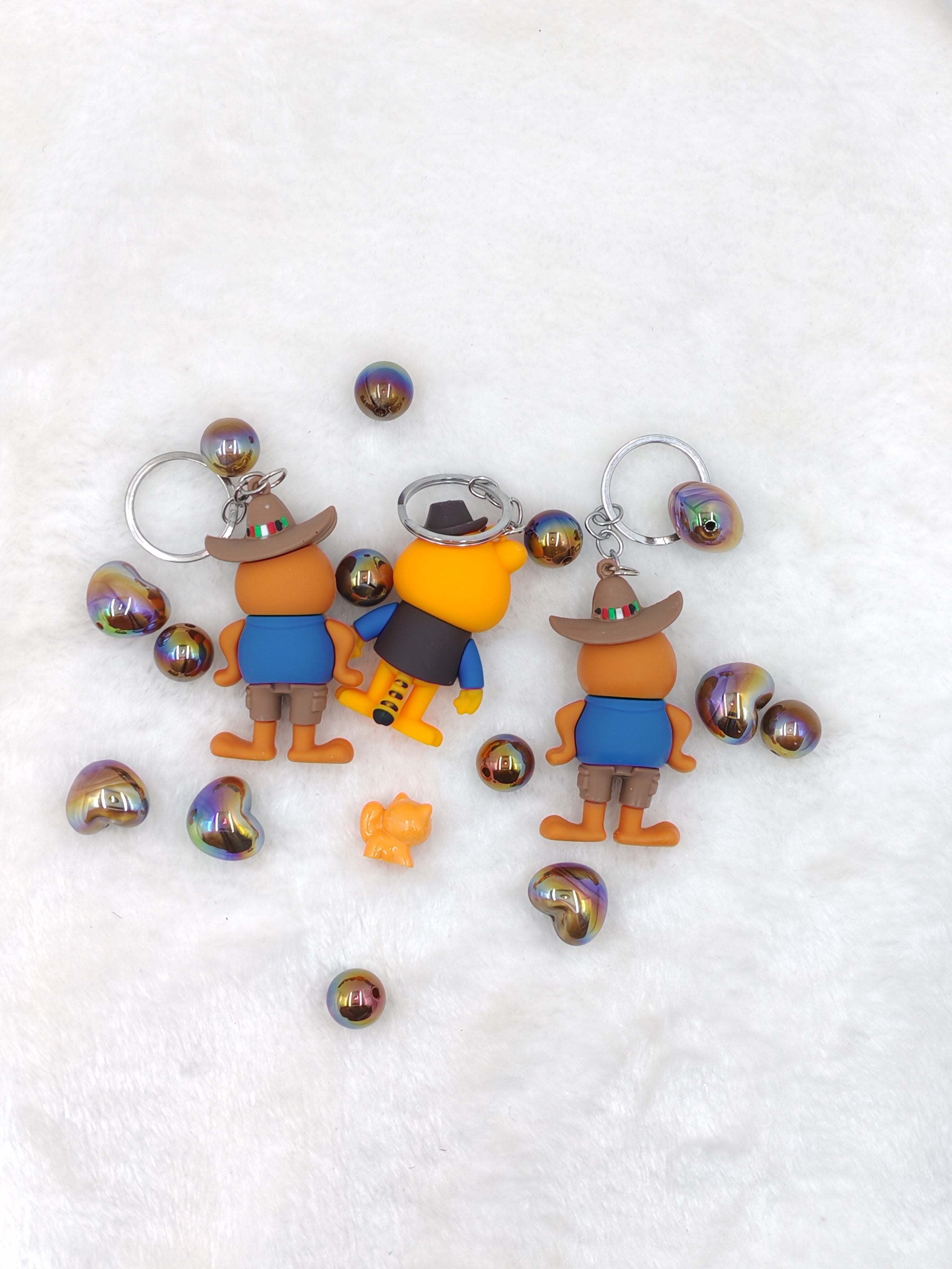DIY Beads with Metal Coating for Craft Projects Adds Creativity and Versatile Use Ideal for Personalized Touch in Crafts