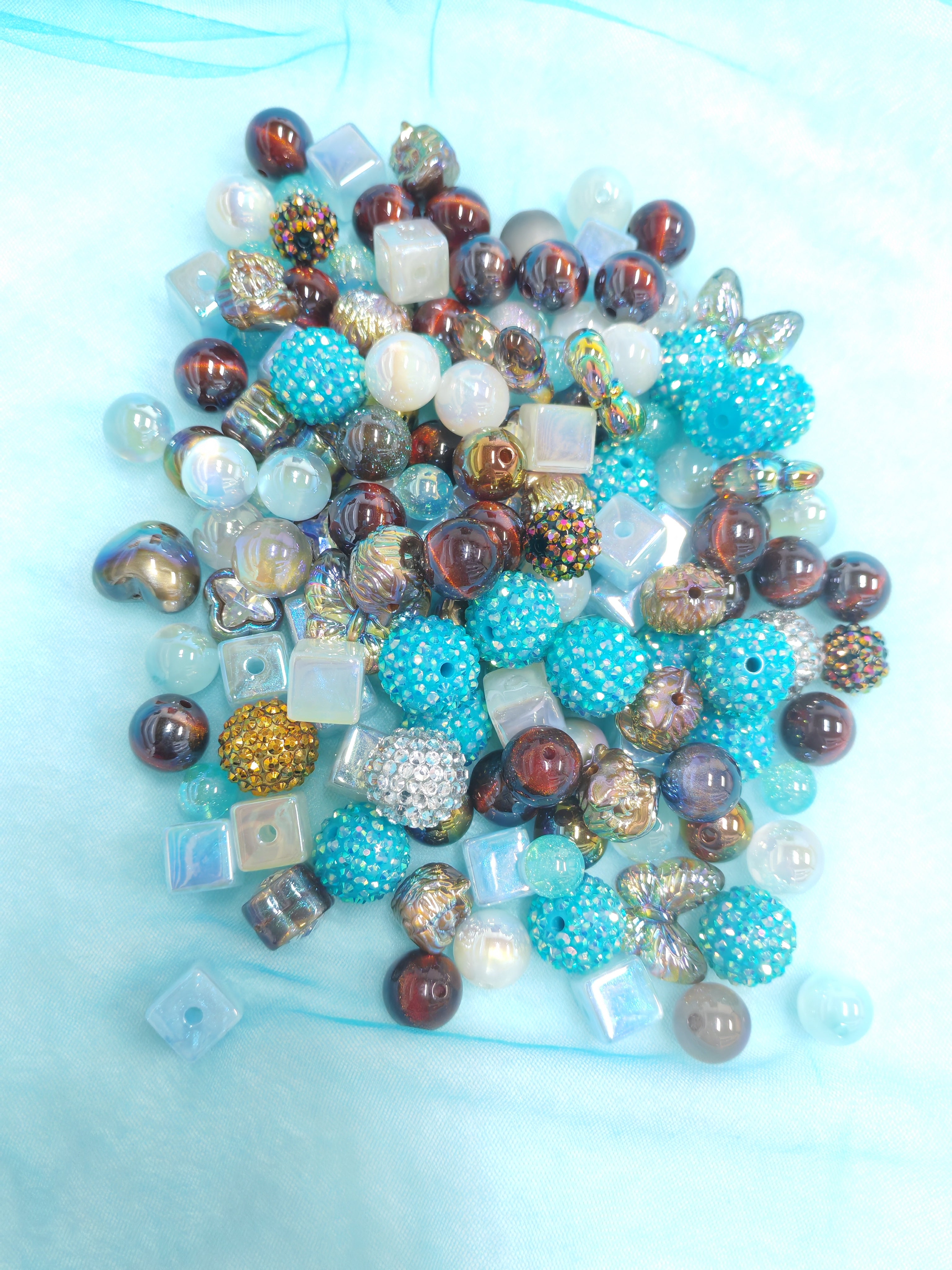 DIY Beads with Metal Coating for Craft Projects Adds Creativity and Versatile Use Ideal for Personalized Touch in Crafts