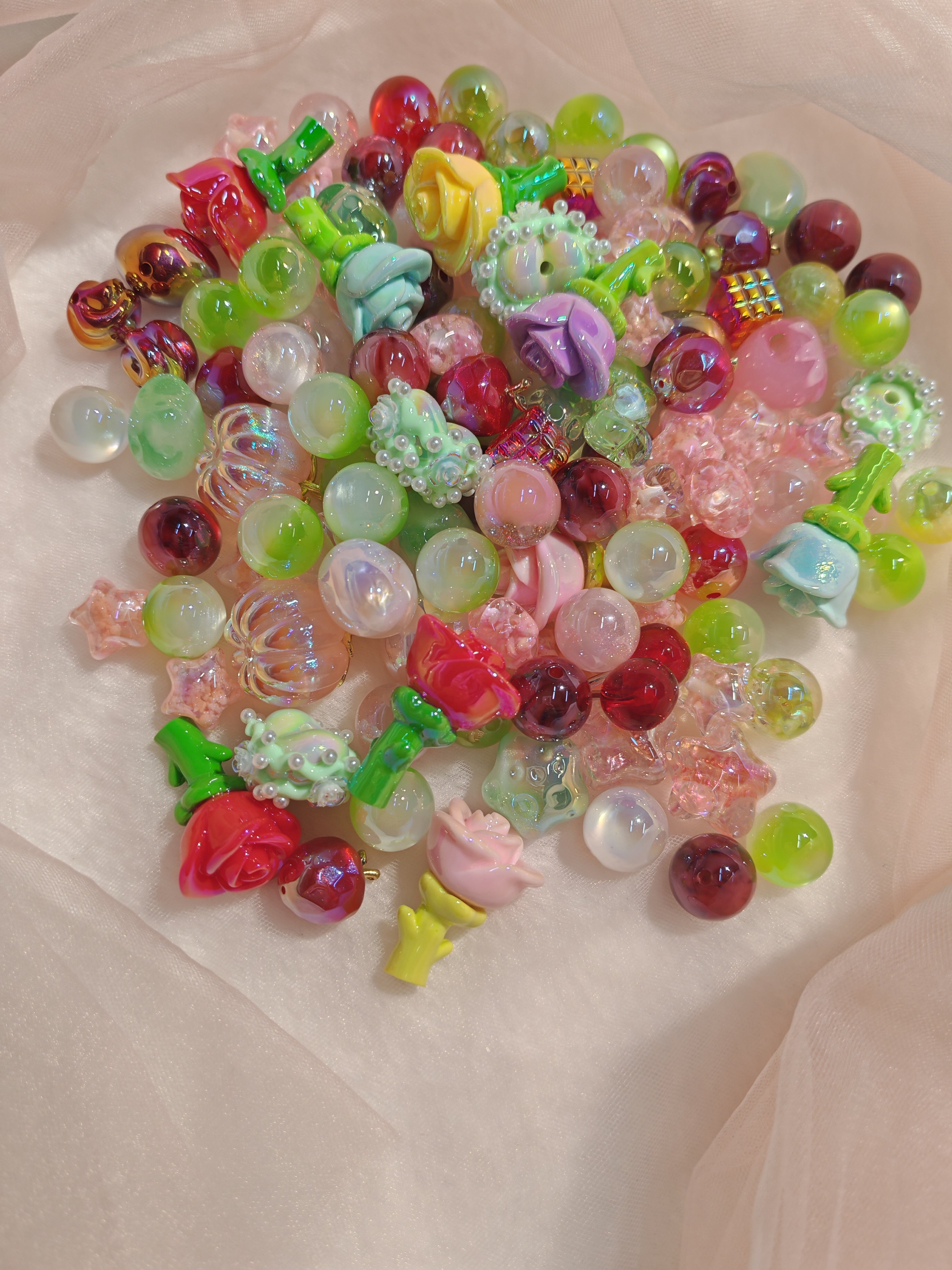 DIY Beads with Metal Coating for Craft Projects Adds Creativity and Versatile Use Ideal for Personalized Touch in Crafts