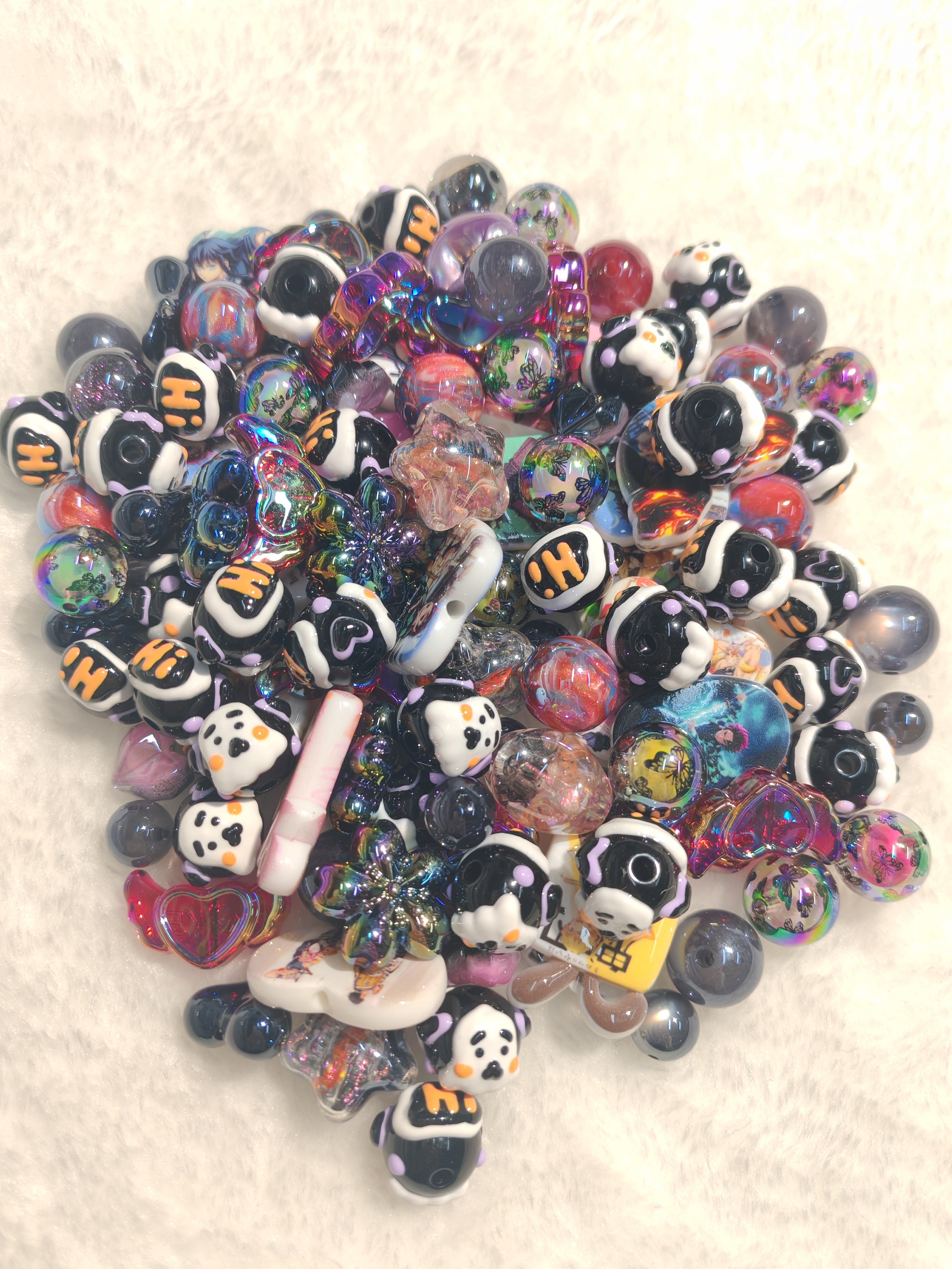 DIY Beads with Metal Coating for Craft Projects Adds Creativity and Versatile Use Ideal for Personalized Touch in Crafts