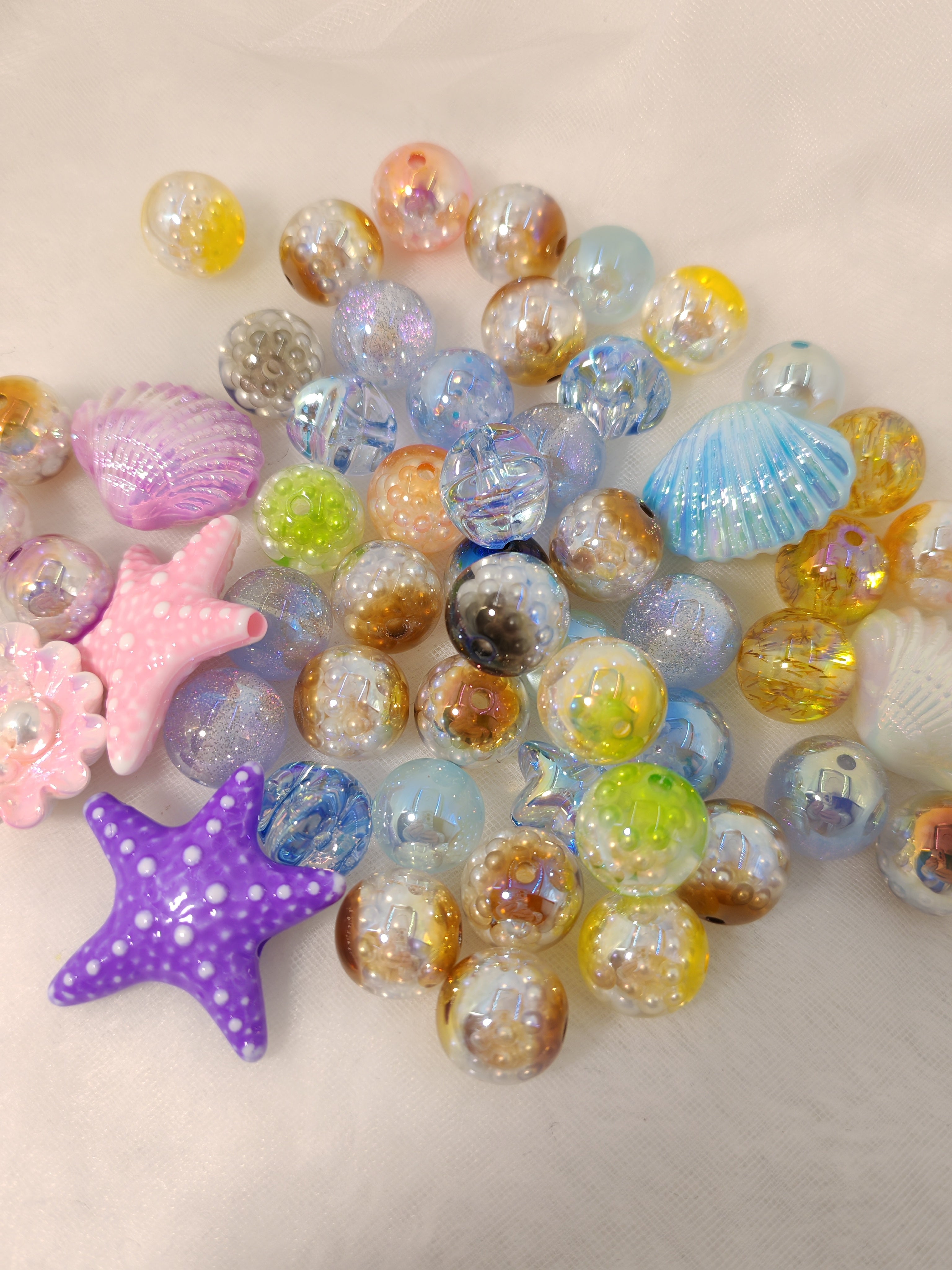 DIY Beads with Metal Coating for Craft Projects Adds Creativity and Versatile Use Ideal for Personalized Touch in Crafts