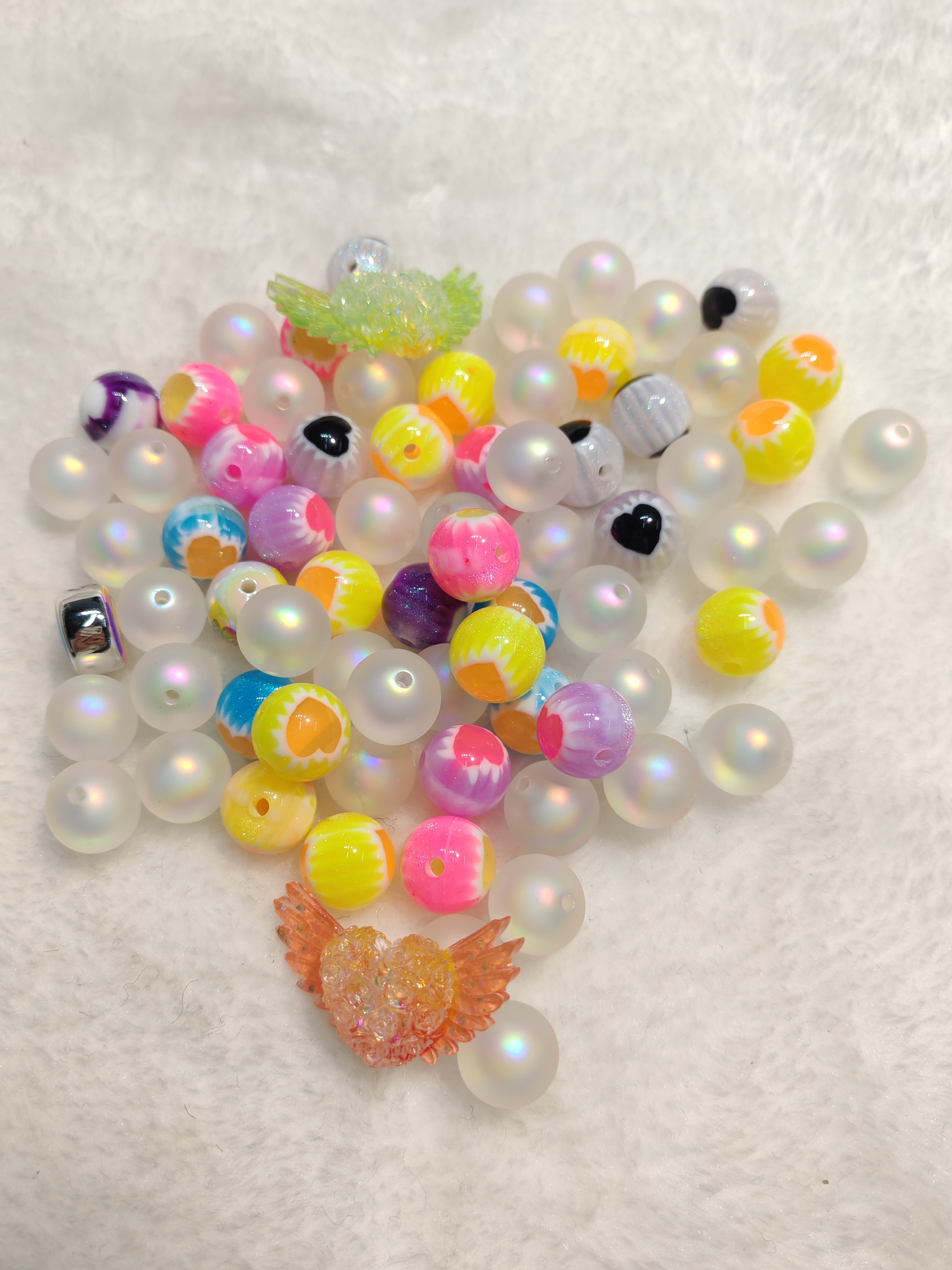 DIY Beads with Metal Coating for Craft Projects Adds Creativity and Versatile Use Ideal for Personalized Touch in Crafts