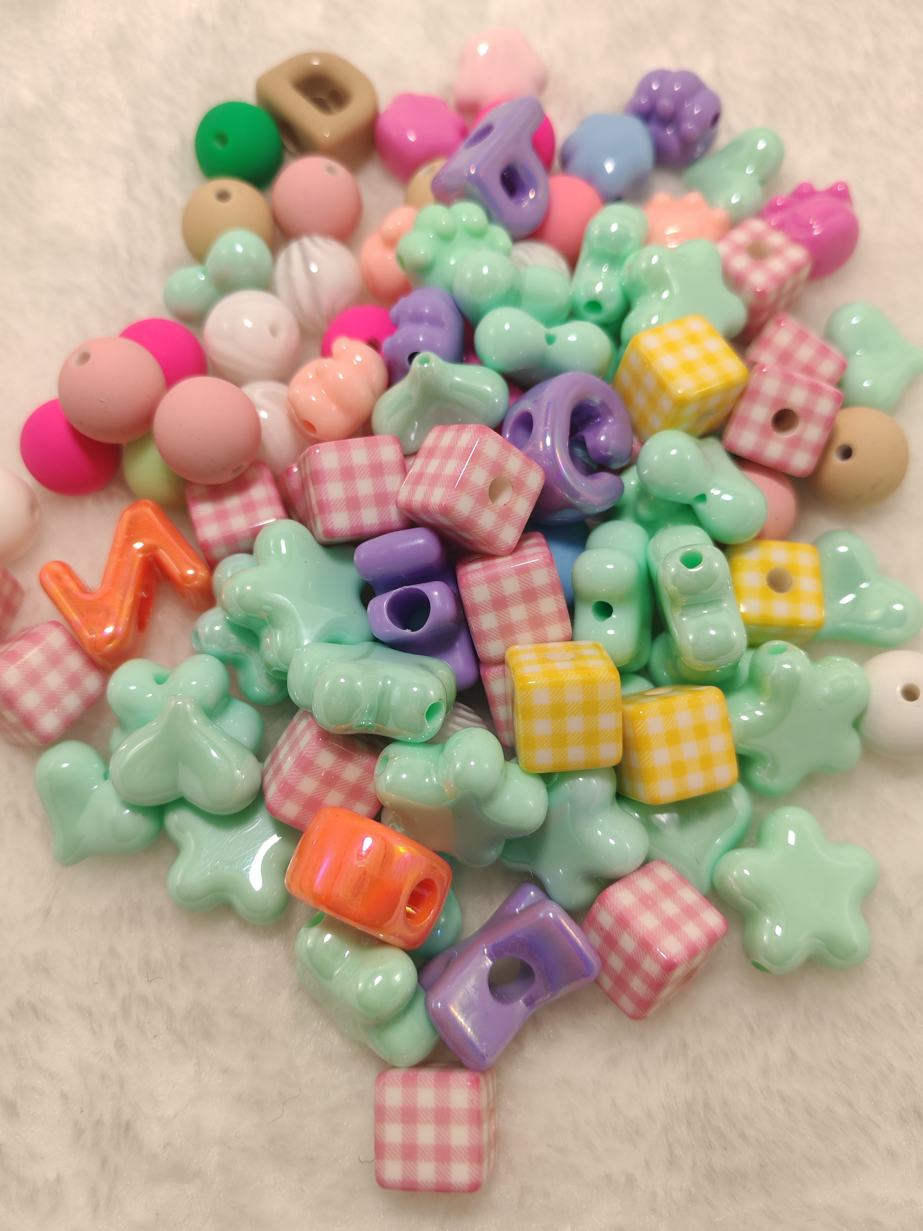 DIY Beads with Metal Coating for Craft Projects Adds Creativity and Versatile Use Ideal for Personalized Touch in Crafts