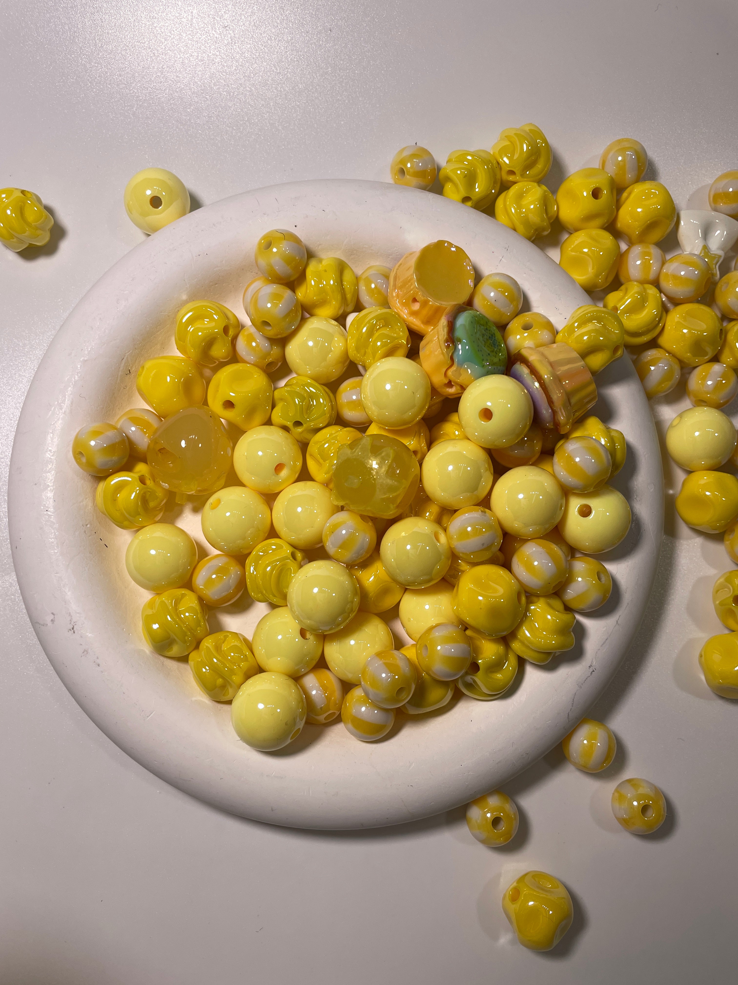 DIY Beads with Metal Coating for Craft Projects Adds Creativity and Versatile Use Ideal for Personalized Touch in Crafts