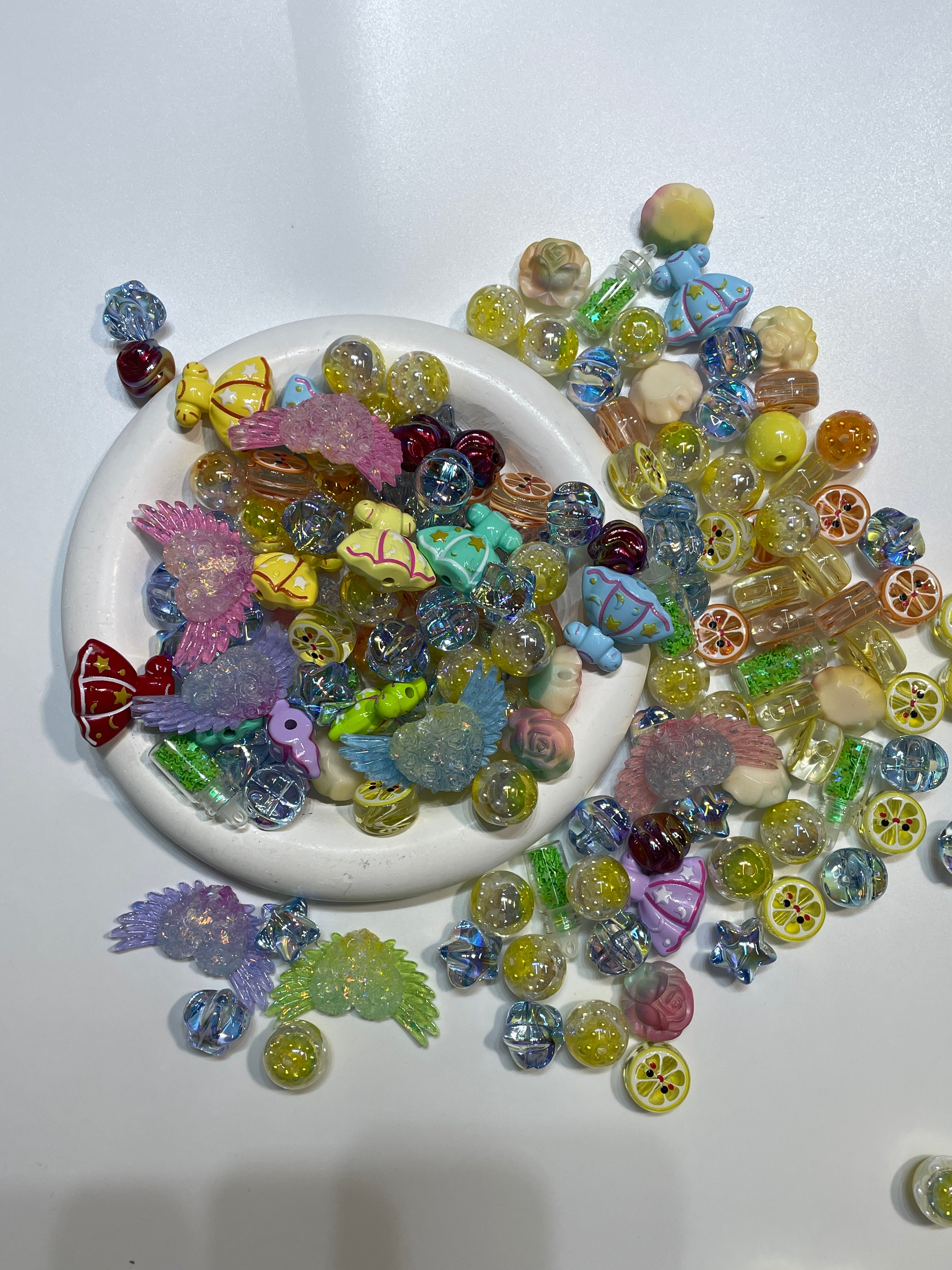 DIY Beads with Metal Coating for Craft Projects Adds Creativity and Versatile Use Ideal for Personalized Touch in Crafts