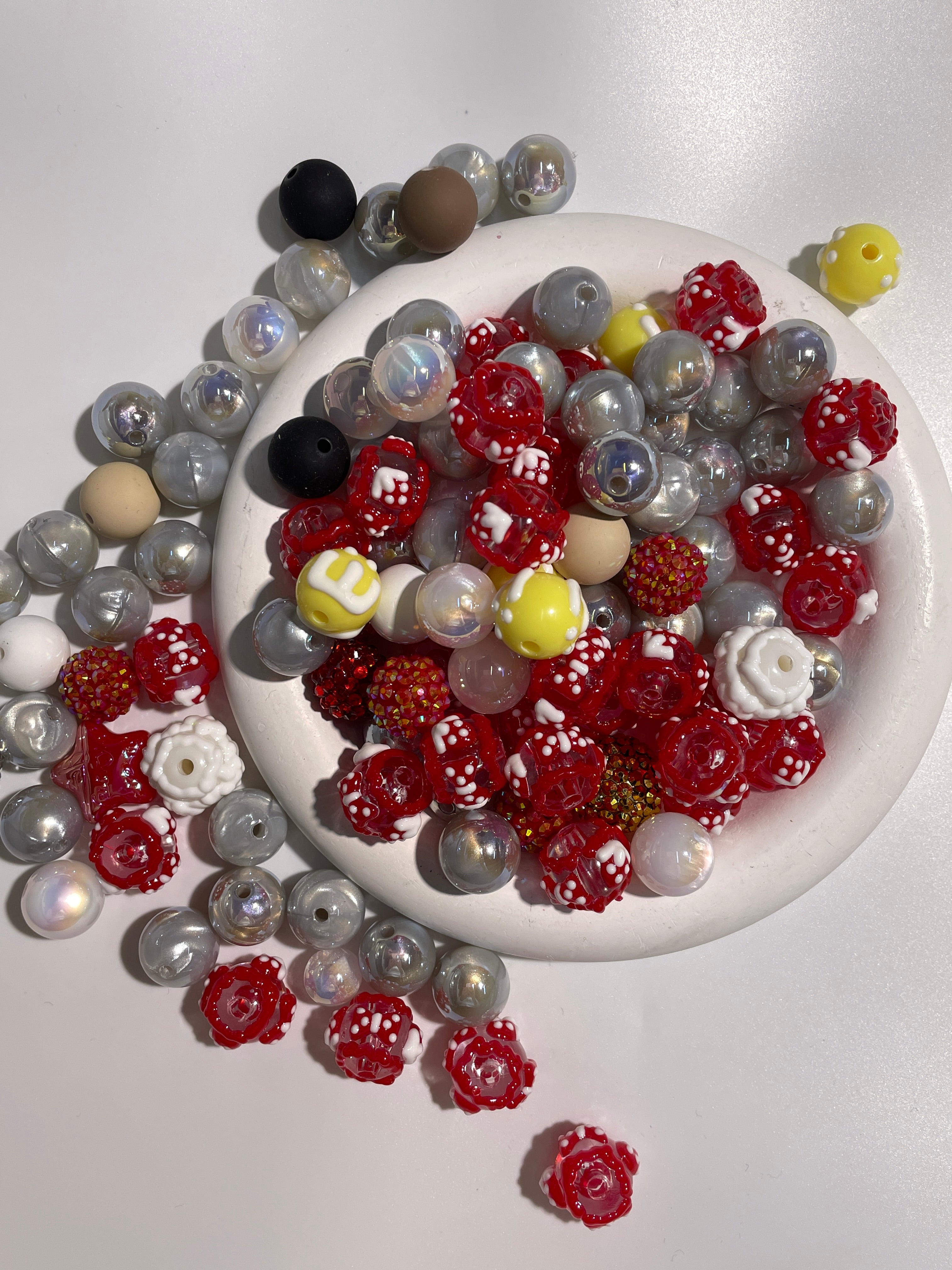 DIY Beads with Metal Coating for Craft Projects Adds Creativity and Versatile Use Ideal for Personalized Touch in Crafts
