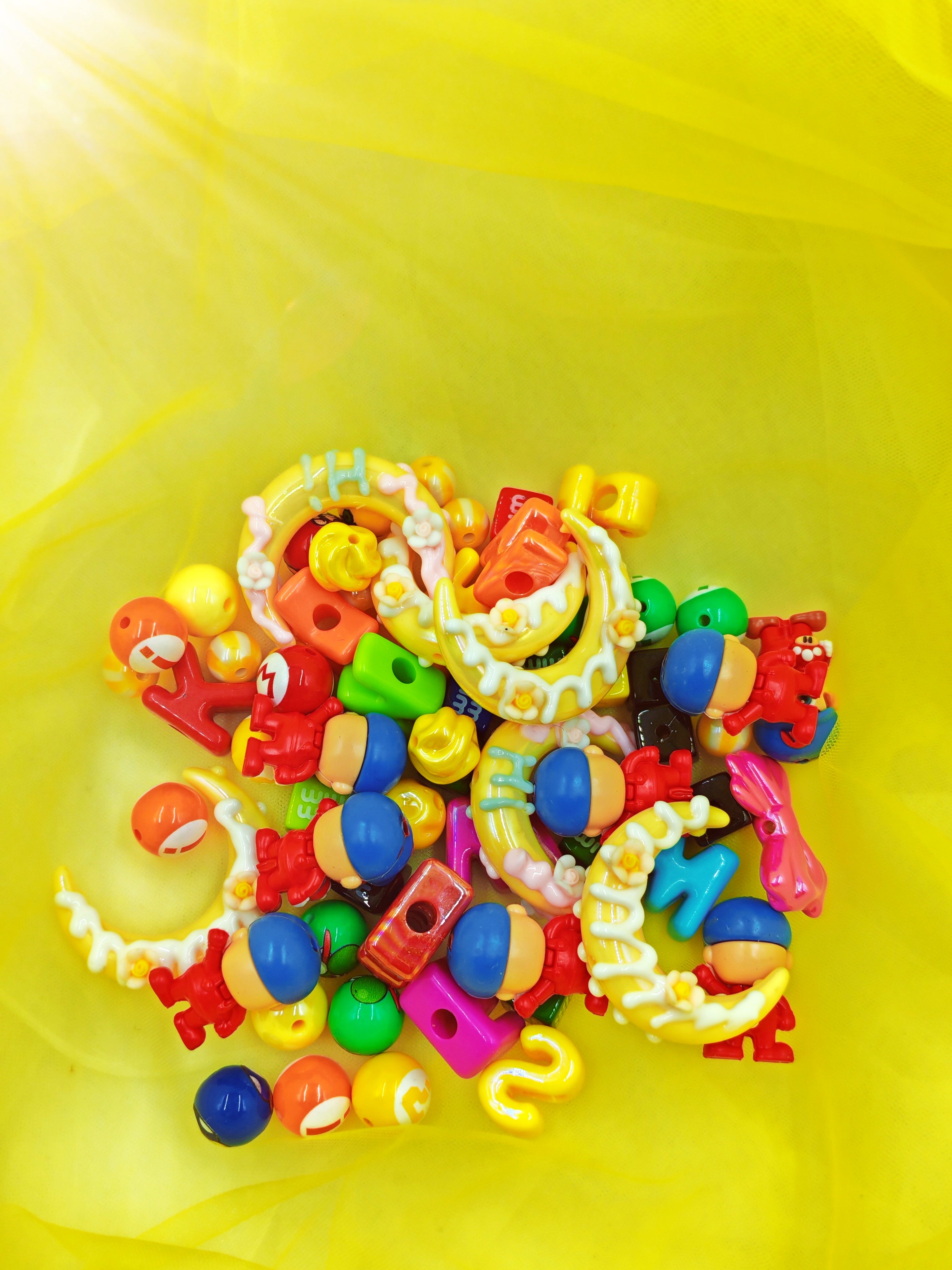 DIY Beads with Metal Coating for Craft Projects Adds Creativity and Versatile Use Ideal for Personalized Touch in Crafts