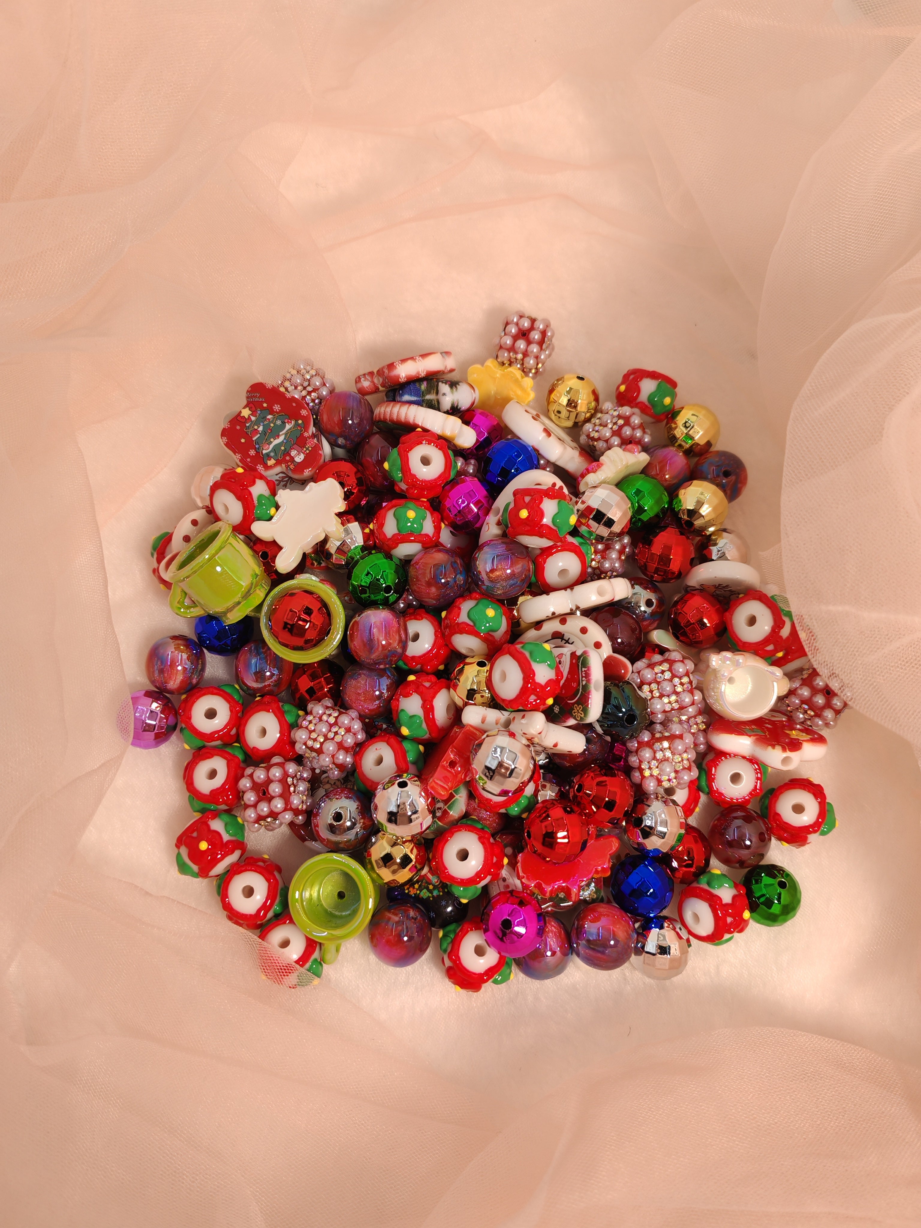 DIY Beads with Metal Coating for Craft Projects Adds Creativity and Versatile Use Ideal for Personalized Touch in Crafts