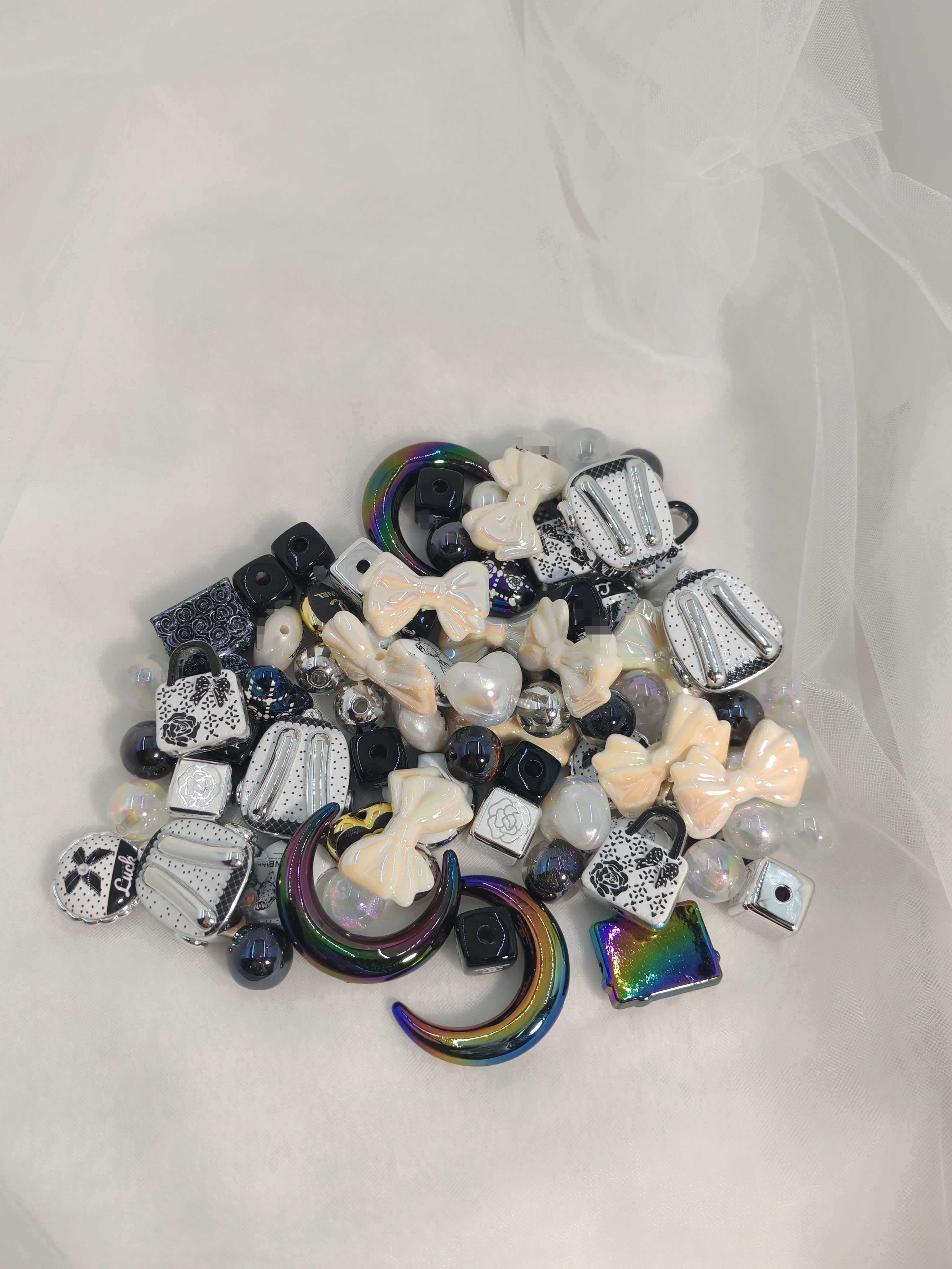 DIY Beads with Metal Coating for Craft Projects Adds Creativity and Versatile Use Ideal for Personalized Touch in Crafts