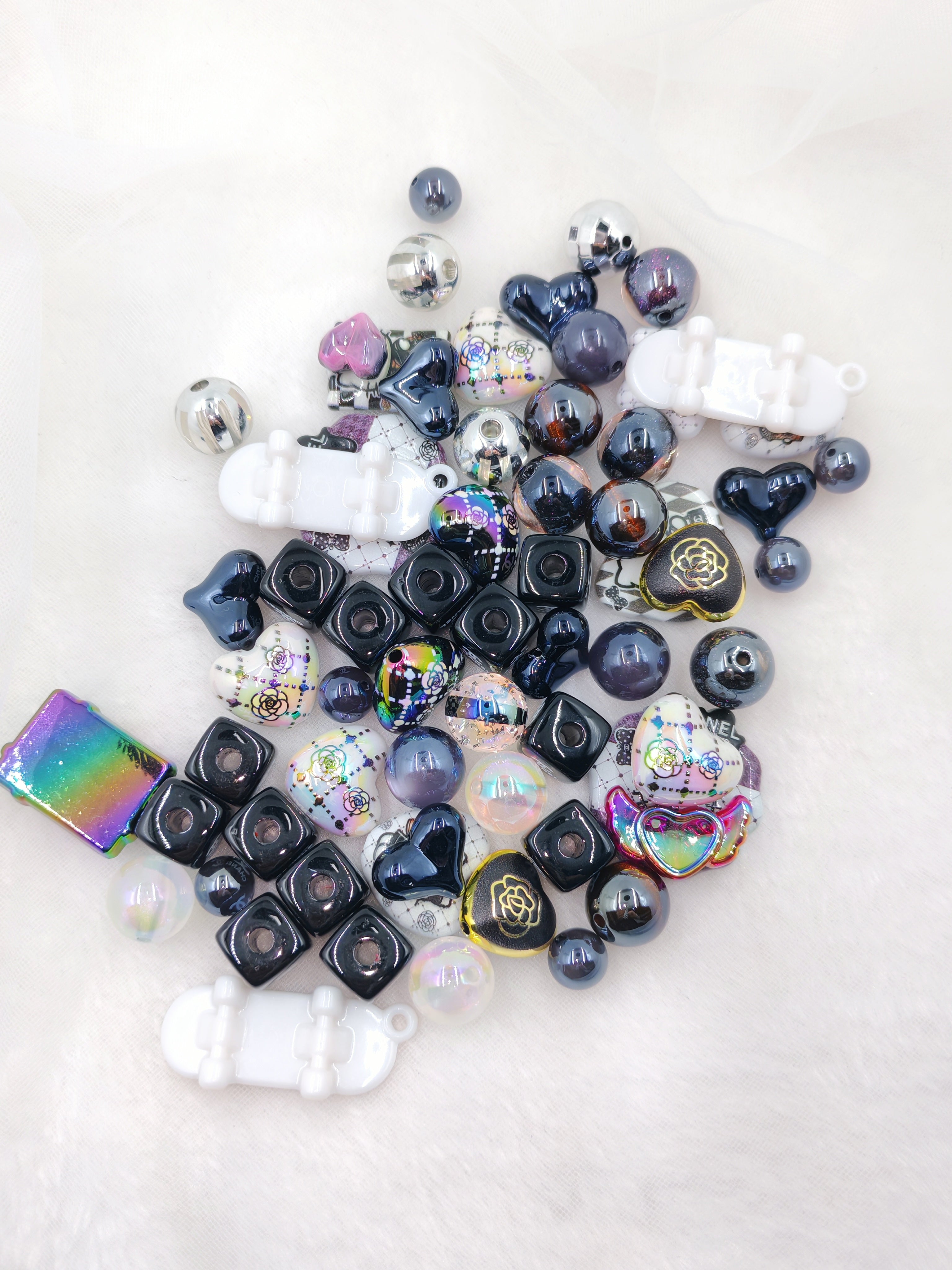 DIY Beads with Metal Coating for Craft Projects Adds Creativity and Versatile Use Ideal for Personalized Touch in Crafts