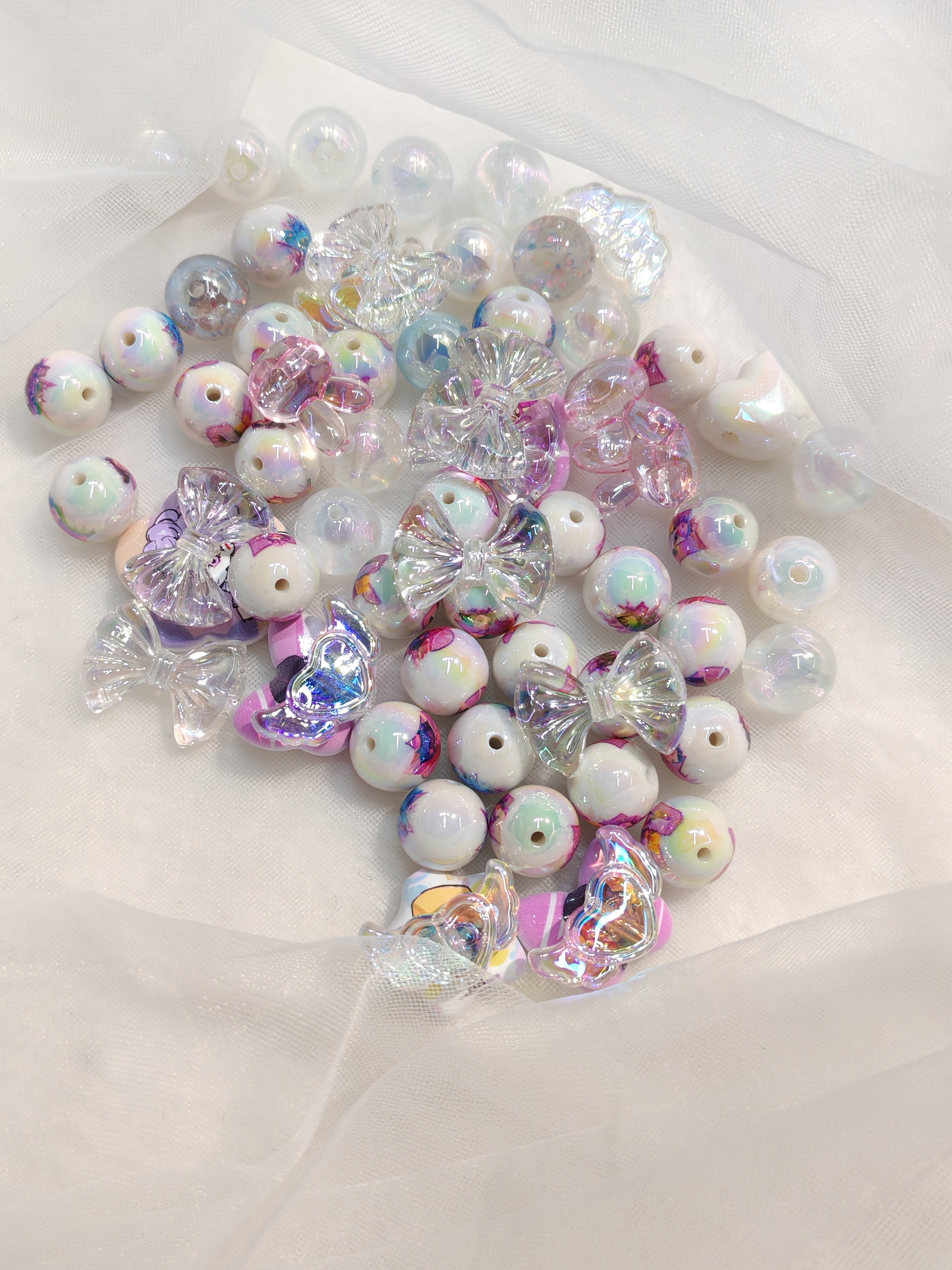DIY Beads with Metal Coating for Craft Projects Adds Creativity and Versatile Use Ideal for Personalized Touch in Crafts