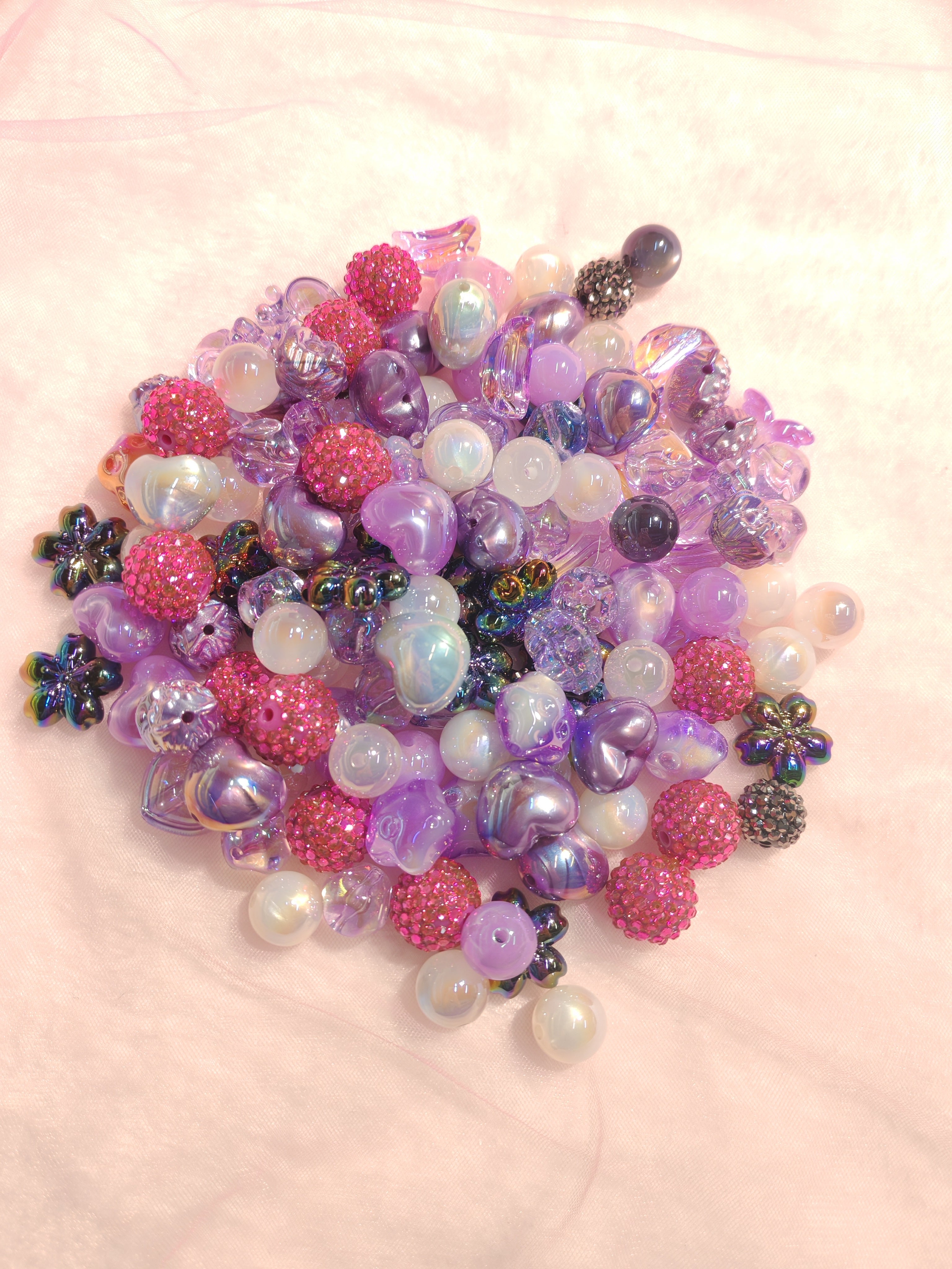 DIY Beads with Metal Coating for Craft Projects Adds Creativity and Versatile Use Ideal for Personalized Touch in Crafts