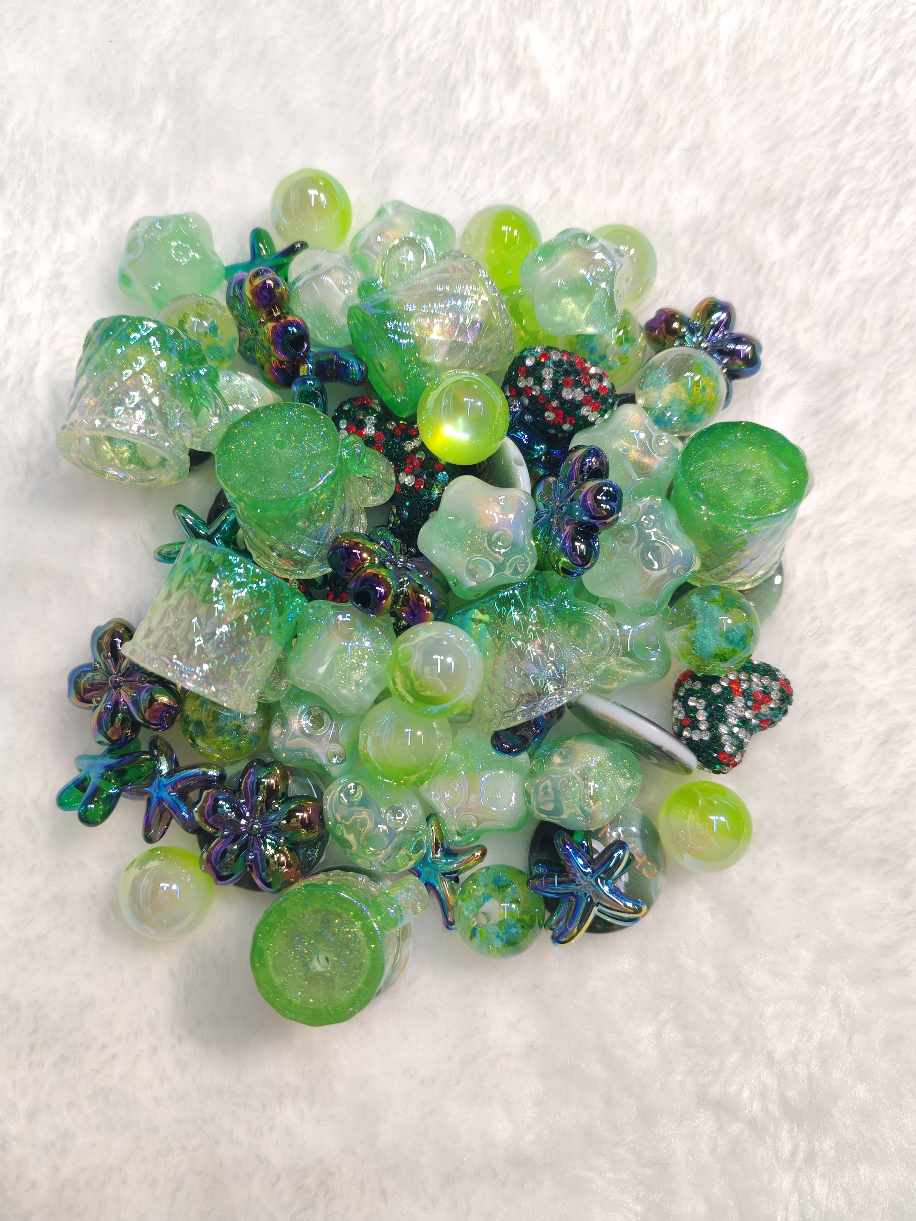 DIY Beads with Metal Coating for Craft Projects Adds Creativity and Versatile Use Ideal for Personalized Touch in Crafts