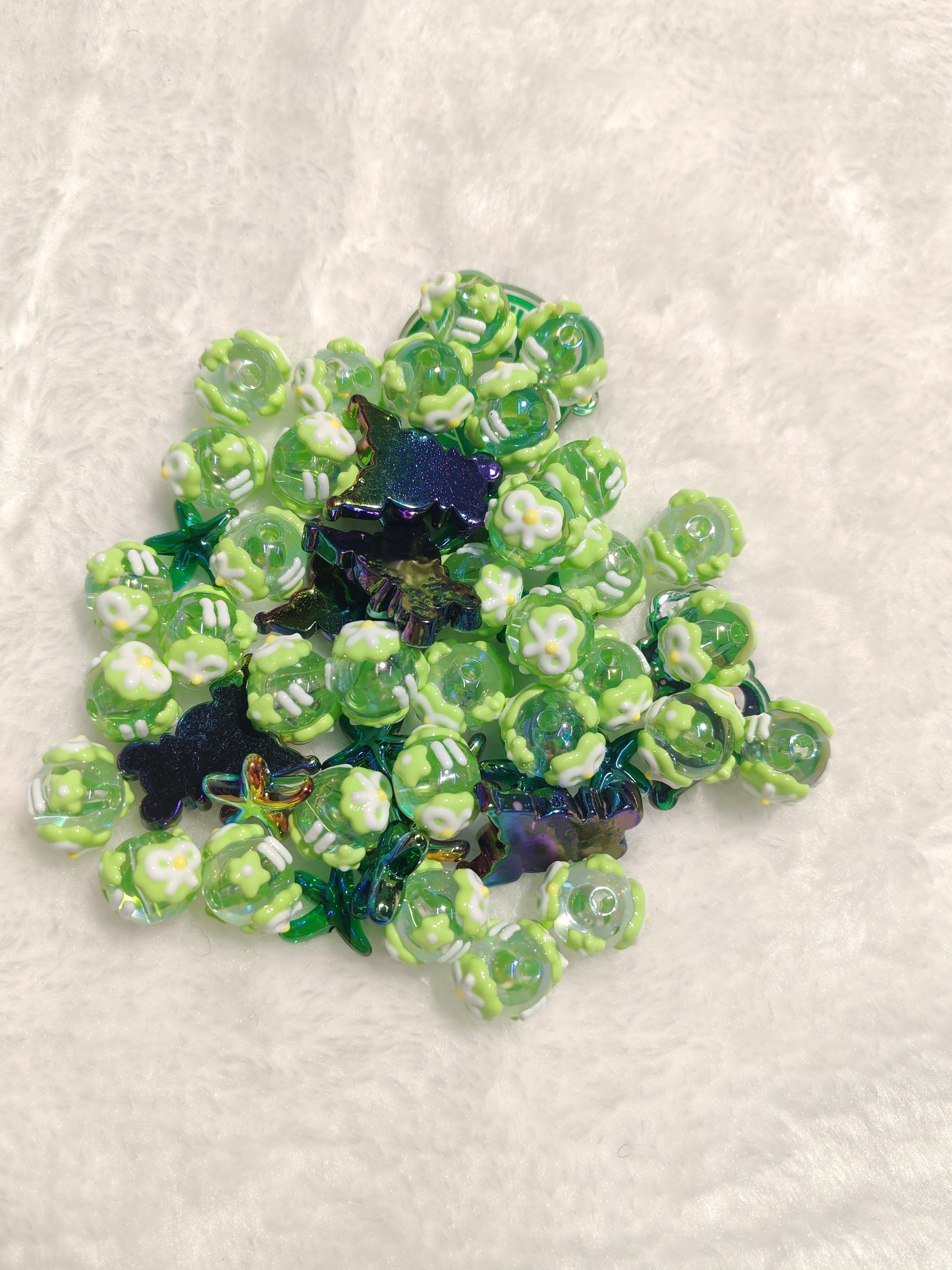 DIY Beads with Metal Coating for Craft Projects Adds Creativity and Versatile Use Ideal for Personalized Touch in Crafts